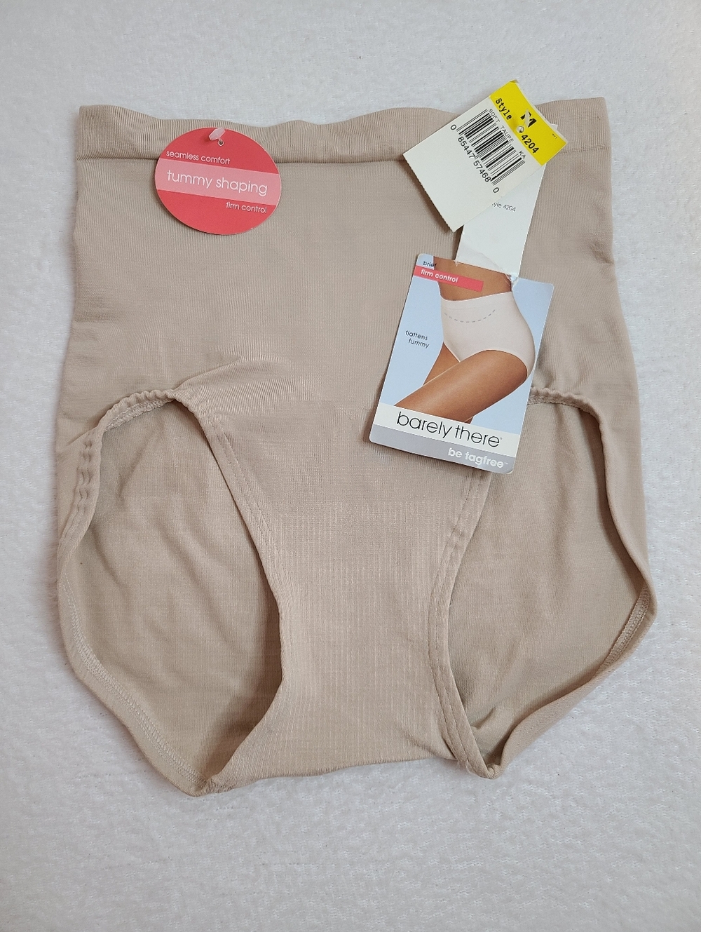 VTG Barely There Seamless Comfort Firm Control Tummy Shaping Brief Panty Size M